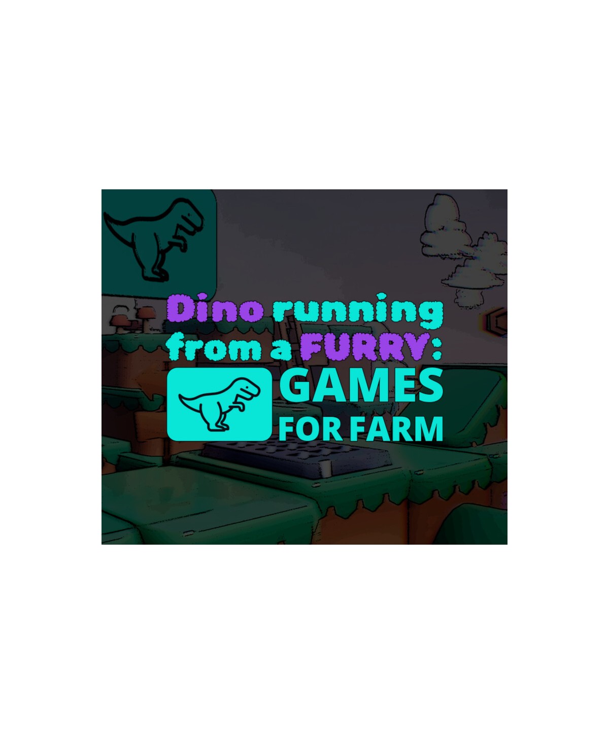 Dino running from a FURRY: GAMESFORFARM Steam Key GLOBAL
